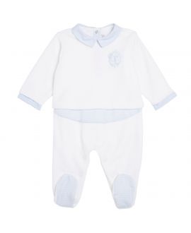 Pijama Bebe Blanco Cuello Vichy Tartine et Chocolat