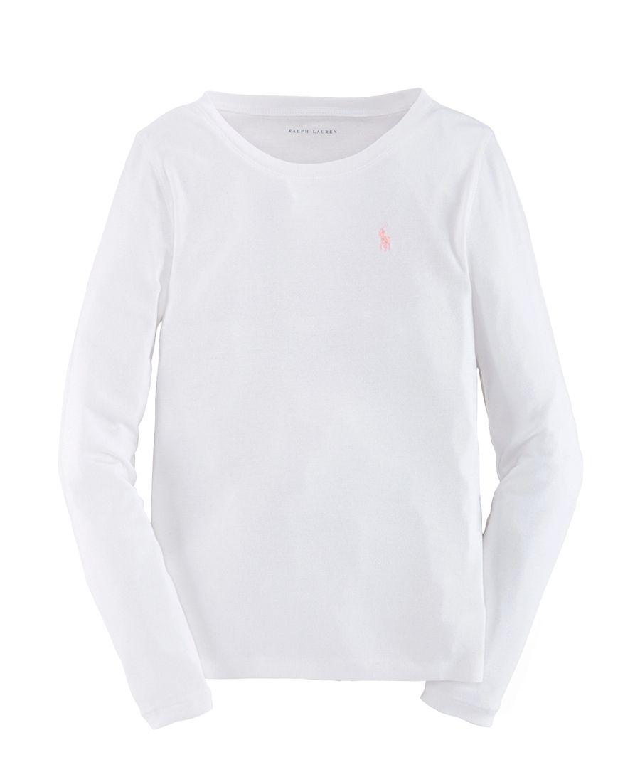 Camiseta Niña Polo Básica Blanca - Ro Infantil