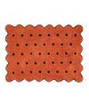 Alfombra Lavable Lorena Canals Biscuit Terracota - Negro