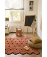 Alfombra Lavable Lorena Canals Biscuit Terracota - Negro