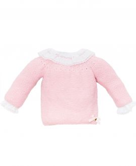 Jersey Canastilla CASILDA Y JIMENA Cashmere Rosa