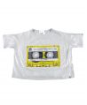 Camiseta Niña SO TWEE Gris Cassette Strass