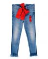 Pantalon Vaquero Niña L:U L:U Lazo Rojo