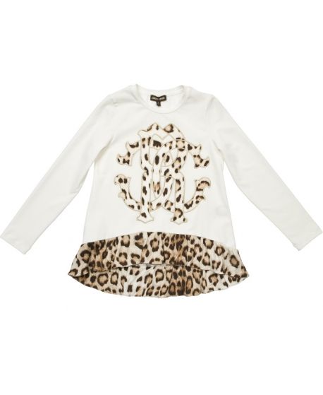 Camiseta Niña Roberto Cavalli Kids Crudo