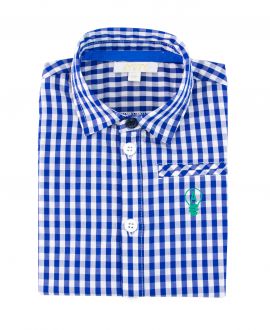 Camisa Niño AYGEY Azul Cuadros