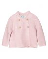 Chaqueta Punto Rosa NANOS Bebe Niña Cuatro Botones