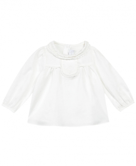 Blusa Bebe Niña TARTINE ET CHOCOLAT Volante Nácar