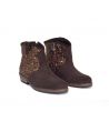 Bota Glitter Eli Marrón 
