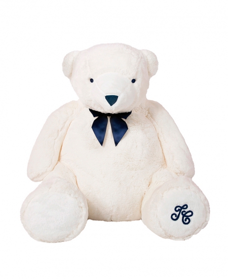 Peluche TARTINE ET CHOCOLAT Jean, l'ours blanc (60 cm)