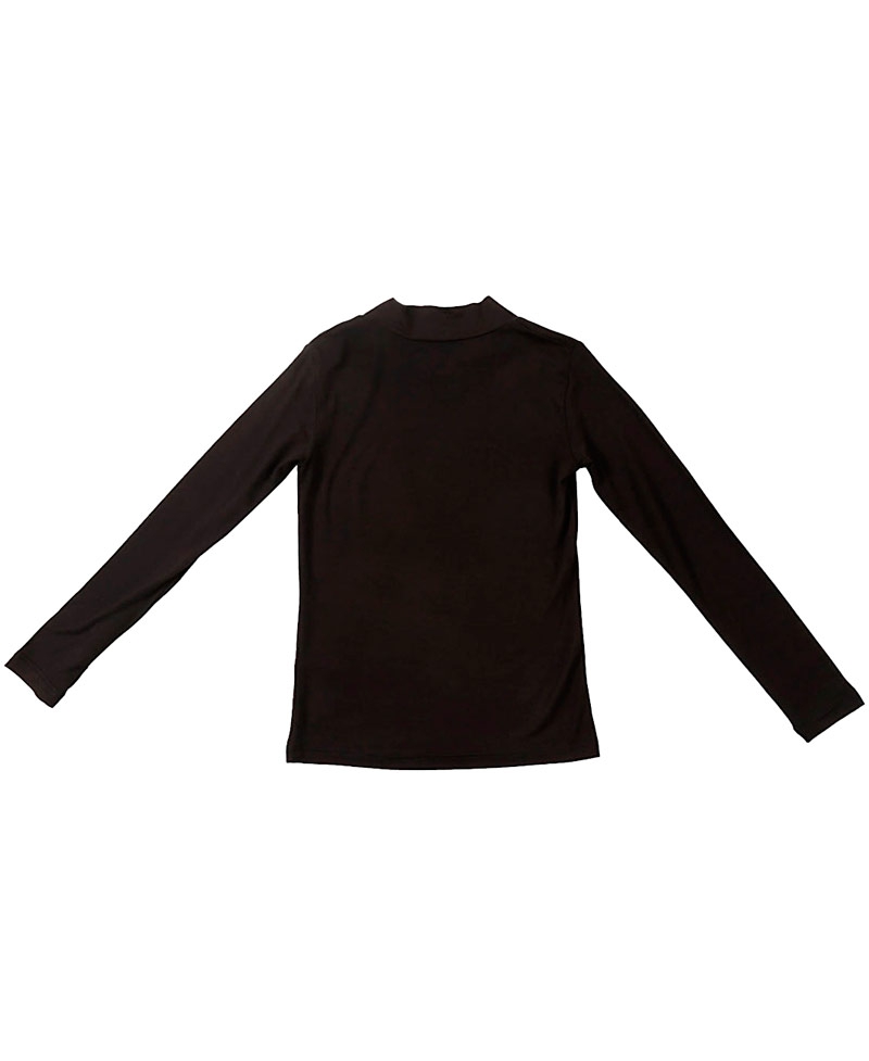 Camiseta Niña MISS GRANT Negra Cuello Strass - Ro Infantil