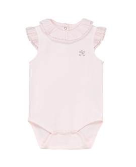 Body Bebe TARTINE ET CHOCOLAT Rosa Palo Cuello Encaje