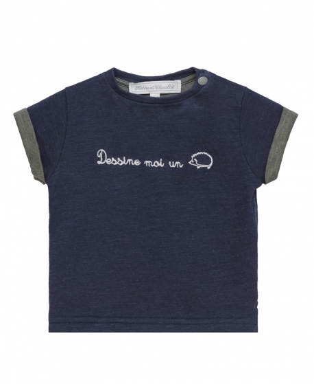 Camiseta Niño TARTINE ET CHOCOLAT Marino Erizo