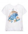 Camiseta Niña MONNALISA Blanca Barco
