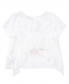 Camiseta Niña MONNALISA Cisne con Strass y Pluma