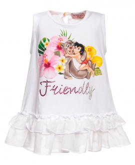 Camiseta Bebe Niña MONNALISA El Libro de la Selva Volantes
