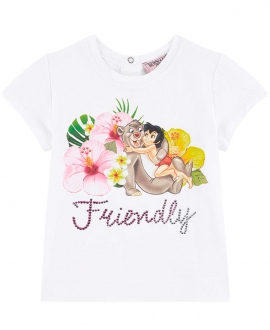 Camiseta Bebe Niña MONNALISA El Libro de la Selva Friendly