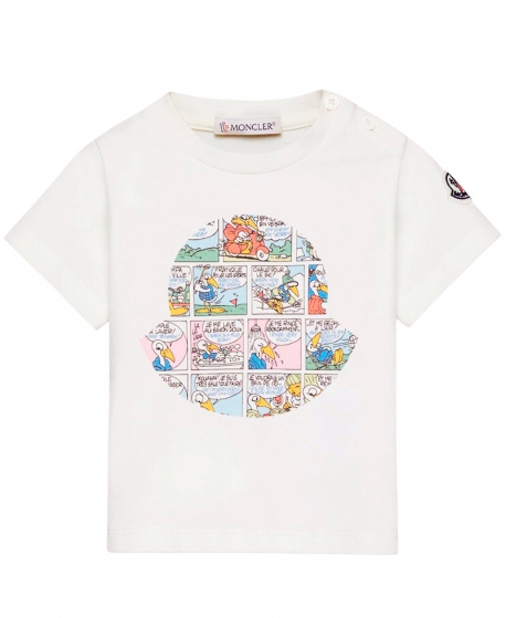 Camiseta Bebe Niño MONCLER Logo Comic