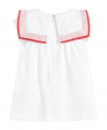 Vestido Bebe Niña CHLOÉ Cuello Marinero Costura Rojo