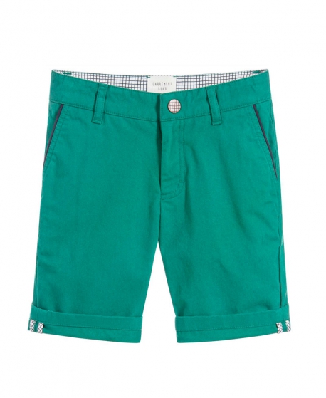 Pantalon corto pana verde agua - Numabela - Moda infantil