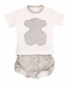 Conjunto Pololo BABY TOUS Cheer Gris