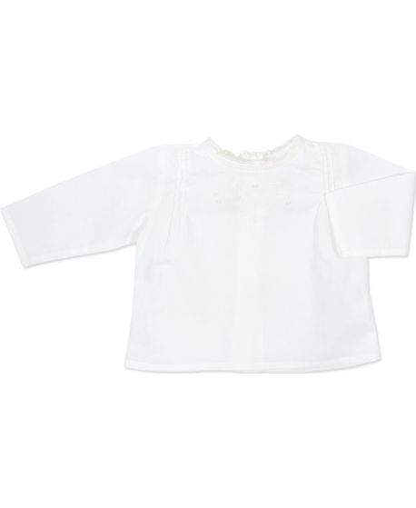 Blusa con Vainica Bonnet à Pompon