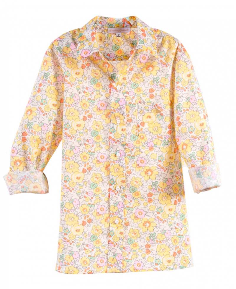 Camisa Nina CASILDA Y JIMENA Liberty Amarillo Ro Infantil