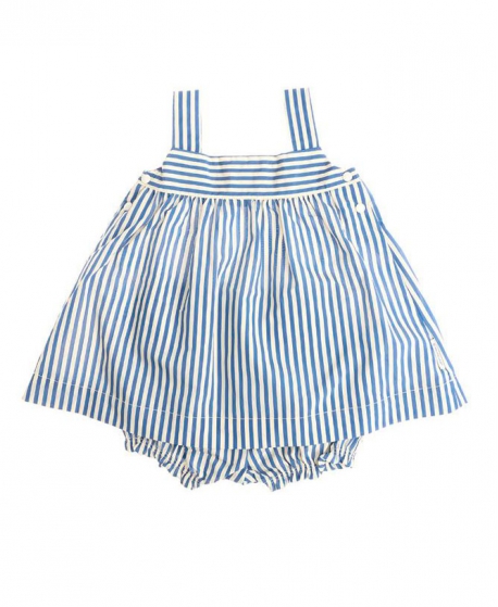 Conjunto Bebe Niña MONCLER Rayas Azul