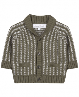 Cardigan Niño TARTINE ET CHOCOLAT Punto Caqui
