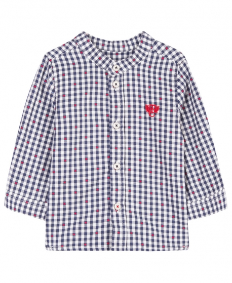 Camisa Niño TARTINE ET CHOCOLAT Marino Puntos Rojos