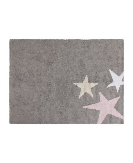 Alfombra Lavable Lorena Canals Tres Estrellas Rosa