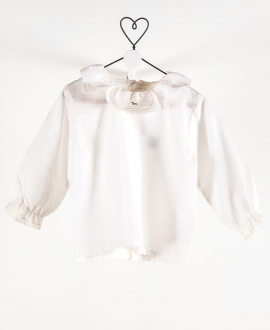 Camisa Bebe CASILDA Y JIMENA Roseta Lencera Beige