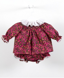 Conjunto Baby Liberty CASILDA Y JIMENA Flor Rosa