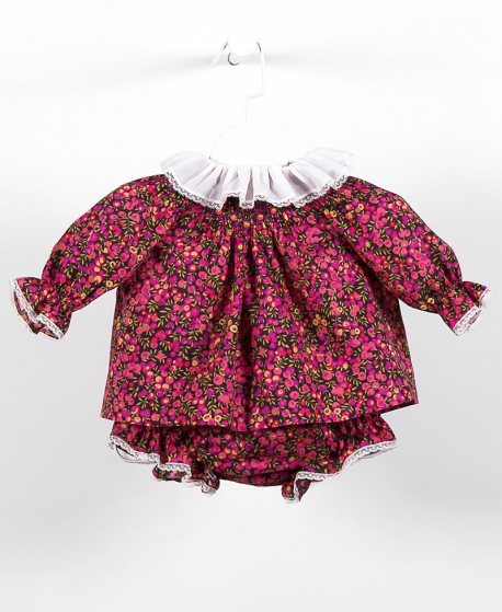 Conjunto Baby Liberty CASILDA Y JIMENA Flor Rosa