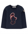 Camiseta Bebe Niño MONCLER Marino Bordada