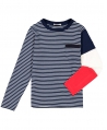 Camiseta Niño MONCLER Rayas Manga Tricolor