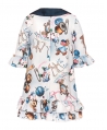 Vestido Niña MONNALISA Azul Estampado Cenicienta