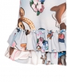 Vestido Niña MONNALISA Azul Estampado Cenicienta