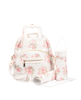 Bolsa Bebe MONNALISA Flores Rosa