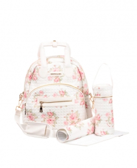 Bolsa Bebe MONNALISA Flores Rosa