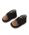 Zapato Bebe Niño ELI Ante Negro Camel