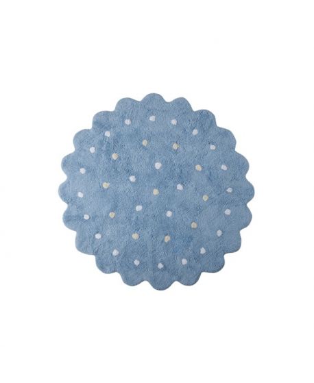 Alfombra Lavable Lorena Canals Galletita Azul