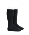 Calcetines Altos CONDOR Punto Liso Negro