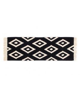 Alfombra Lavable LORENA CANALS Negra Cáctus 80x230