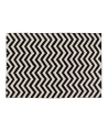 Alfombra Lavable LORENA CANALS Negra Rombos 140x200