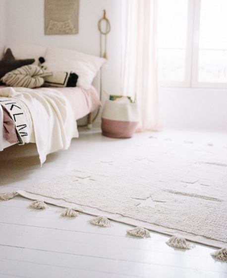 Alfombra Lavable LORENA CANALS Hippy Star Natural 120x175 - Ro Infantil