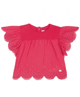 Camiseta Bebe Niña TARTINE ET CHOCOLAT Grosella Perforada