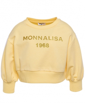 Sudadera Niña MONNALISA Felpa Amarilla