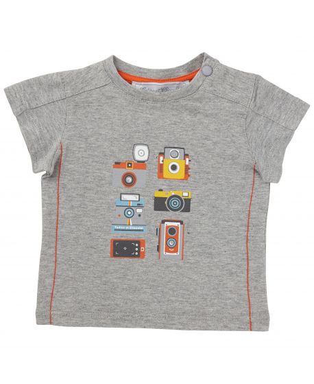 Camiseta Tartine et Chocolat Bebé Niño Gris