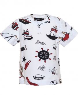 Camiseta Bebe Niño MONNALISA Estampado Marinero