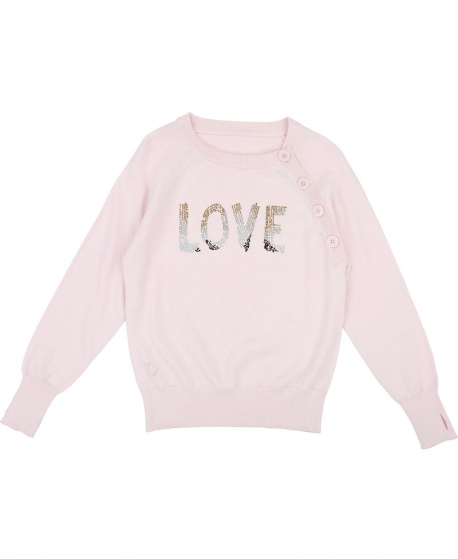 Jersey Niña ZADIG & VOLTAIRE Rosa Palo Love